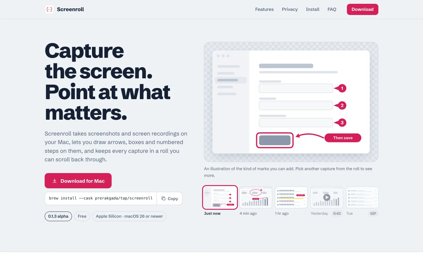 Screenroll website